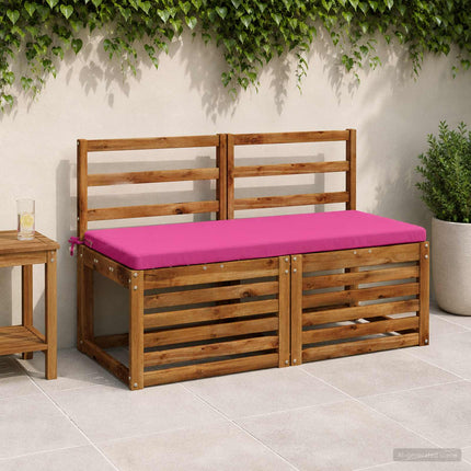 Bänk Kuddar SOEST 2 st 100% Polyester Rosa 120 x 50 x 5 cm
