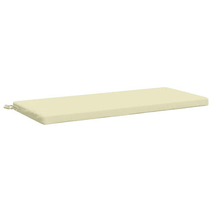 Bänk Kuddar SOEST 2 st 100% Polyester Gräddvit 120 x 50 x 5 cm