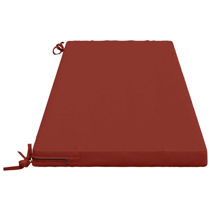 Bänk Kuddar SOEST 2 st 100% Polyester Röd 140 x 50 x 5 cm