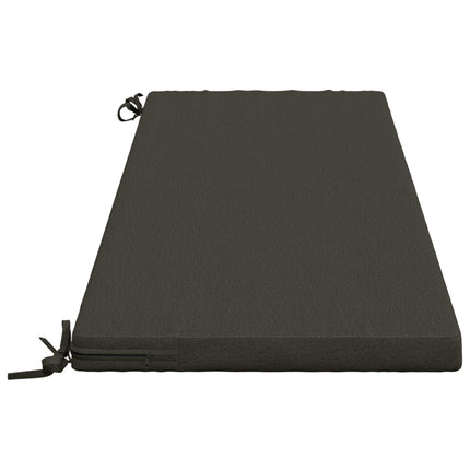 Bänk Kuddar SOEST 2 st 100% Polyester Antracit 140 x 50 x 5 cm