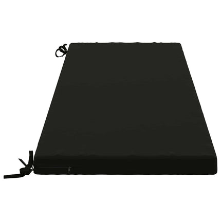 Bänk Kuddar SOEST 2 st 100% Polyester Svart 140 x 50 x 5 cm