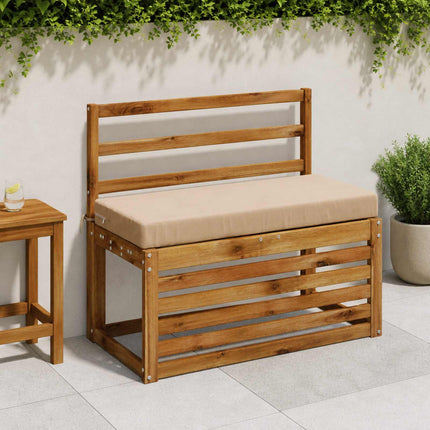 Bänk Kuddar SOEST 2 st 100% Polyester Sand 80 x 40 x 8 cm
