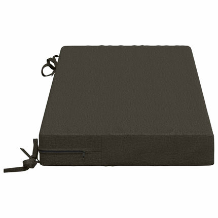 Bänk Kuddar SOEST 2 st 100% Polyester Antracit 60 x 40 x 8 cm