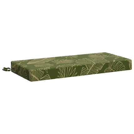 Bänk Kuddar SOEST 2 st 100% Polyester Bladdesign 60 x 40 x 8 cm