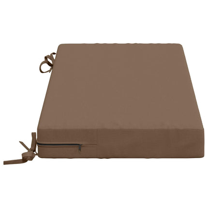 Bänk Kuddar SOEST 2 st 100% Polyester Taupe 80 x 40 x 8 cm