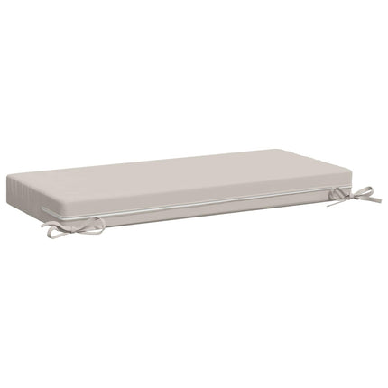 Bänk Kuddar SOEST 2 st 100% Polyester Vit 80 x 40 x 8 cm
