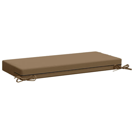 Bänk Kuddar SOEST 2 st 100% Polyester Taupe 80 x 40 x 8 cm