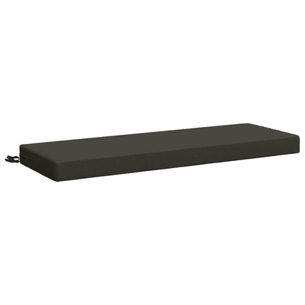 Bänk Kuddar SOEST 2 st 100% Polyester Antracit 100 x 40 x 8 cm