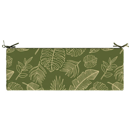 Bänk kudde SOEST 100% Polyester Bladdesign 110 x 40 x 8 cm