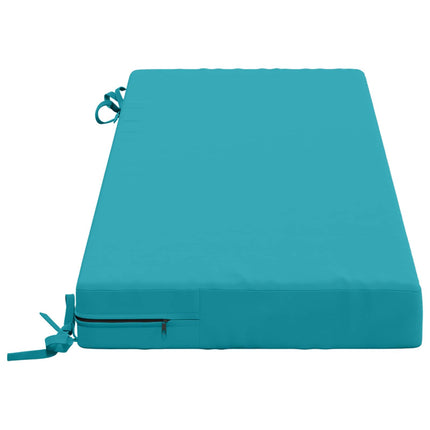 Bänk Kuddar SOEST 2 st 100% Polyester Turkos 120 x 40 x 8 cm