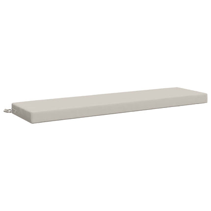 Bänk Kuddar SOEST 2 st 100% Polyester Vit 140 x 40 x 8 cm