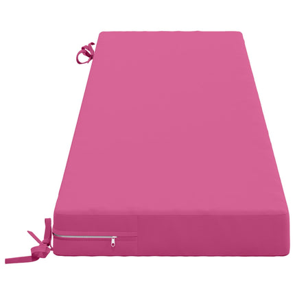 Bänk Kuddar SOEST 2 st 100% Polyester Rosa 140 x 40 x 8 cm