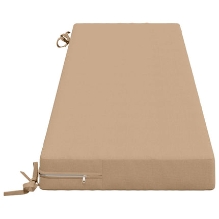 Bänk kudde SOEST 100% Polyester Sand 160 x 40 x 8 cm