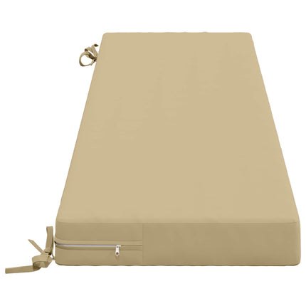 Bänk Kuddar SOEST 2 st 100% Polyester Beige 160 x 40 x 8 cm