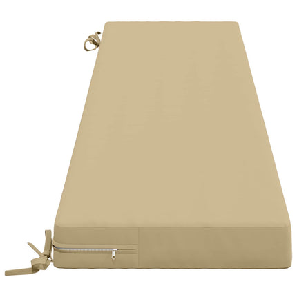 Bänk Kuddar SOEST 2 st 100% Polyester Beige 170 x 40 x 8 cm