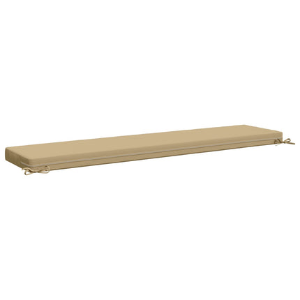 Bänk Kuddar SOEST 2 st 100% Polyester Beige 180 x 40 x 8 cm