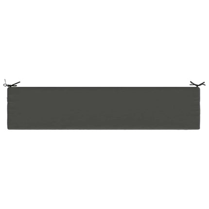 Bänk Kuddar SOEST 2 st 100% Polyester Antracit 200 x 40 x 8 cm