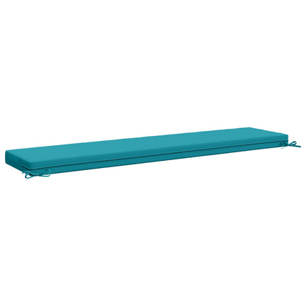 Bänk Kuddar SOEST 2 st 100% Polyester Turkos 200 x 40 x 8 cm