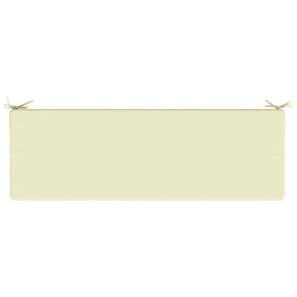 Bänk Kuddar SOEST 2 st 100% Polyester Gräddvit 140 x 50 x 8 cm