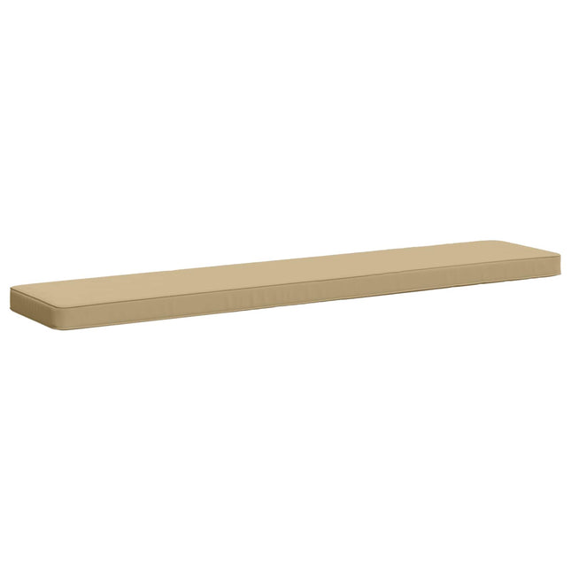 1-delad Bänk Kudde VUGHT 100% Polyester Beige 160 x 30 x 5 cm