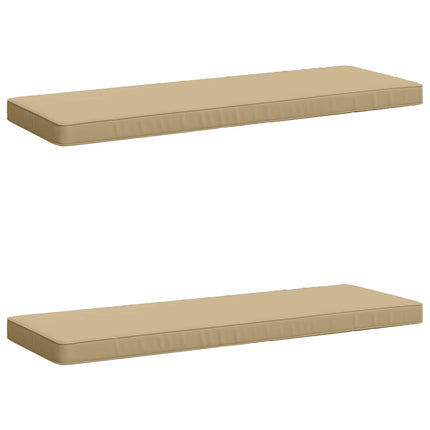 2-delade Bänk Kuddar VUGHT 2 st 100% Polyester Beige