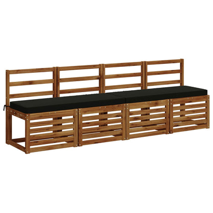 1-delad Bänk Kudde VUGHT 100% Polyester Svart 110 x 40 x 5 cm