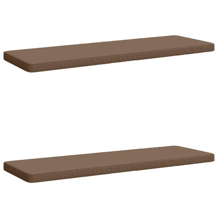 2-delade Bänk Kuddar VUGHT 2 st 100% Polyester Taupe