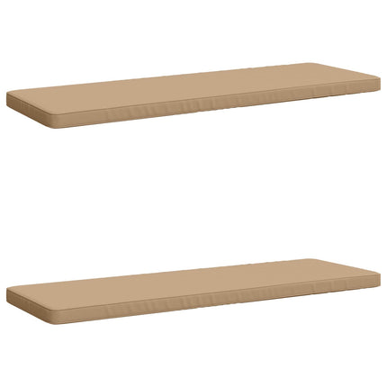 2-delade Bänk Kuddar VUGHT 2 st 100% Polyester Sand
