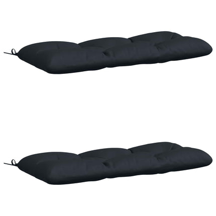 Bänk Kuddar VIANEN 2 st 100% Polyester Mörkblå 110 x 50 x 12 cm