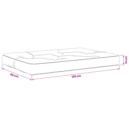 Pallkudd VIANEN 100% Polyester Röd 120 x 60 x 12 cm
