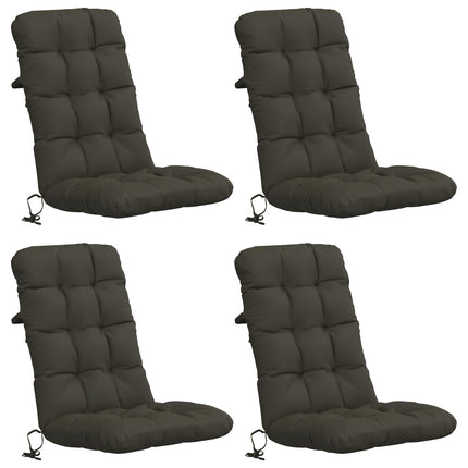 4-delade Höga Ryggstolsdynor VIANEN 4 pcs 100% Polyester