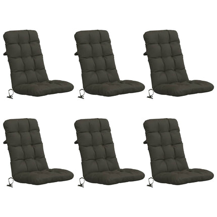 6-delade Höga Ryggstolsdynor VIANEN 6 pcs 100% Polyester