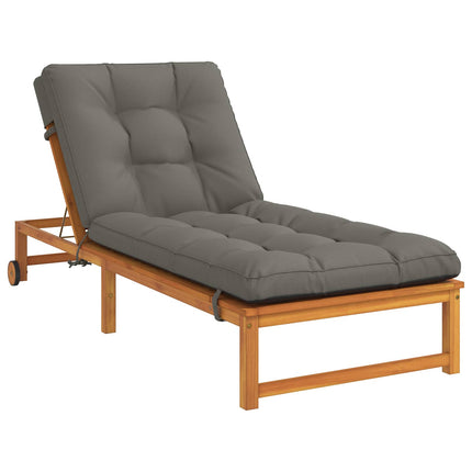 Solstol Kudde VIANEN 100% Polyester Grå 200 x 70 x 8 cm