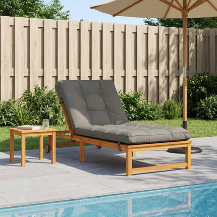 Solstol Kudde VIANEN 100% Polyester Grå 200 x 90 x 8 cm