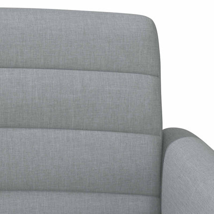 Loveseat med knapprapport Ljusgrå 116 x 67 x 80 cm Tyg