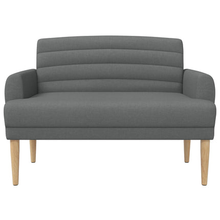 Loveseat med knapprapport Mörkgrå 116 x 67 x 80 cm Tyg