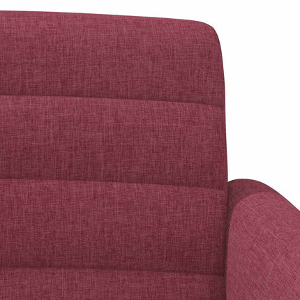 Loveseat med knapprapport Vinröd 116 x 67 x 80 cm Tyg