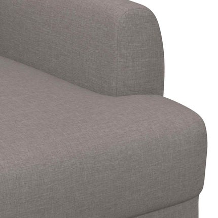 Loveseat med knapprapport Taupe 116 x 67 x 80 cm Tyg