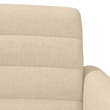 Loveseat med knapprapport Gräddvit 116 x 67 x 80 cm Tyg