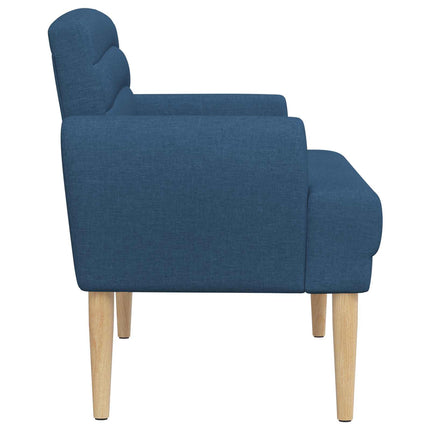 Loveseat med knapprapport Blå 116 x 67 x 80 cm Tyg