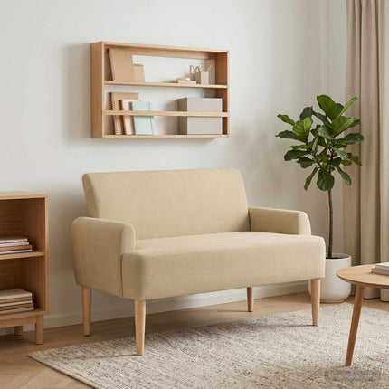 Loveseat med knapprapport Ljust gröngrå 116 x 67 x 81 cm