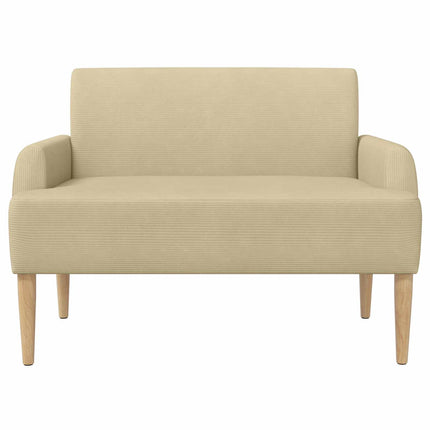 Loveseat med knapprapport Ljust gröngrå 116 x 67 x 81 cm
