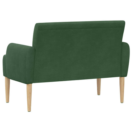 Loveseat med knapprapport Jungelgrön 116 x 67 x 81 cm