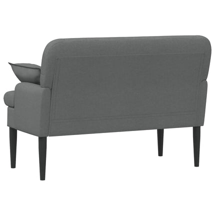 Loveseat med knapprapport Mörkgrå 111 x 68 x 80 cm Tyg