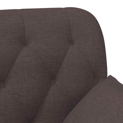 Loveseat med knapprapport Mörkbrun 111 x 68 x 80 cm Tyg