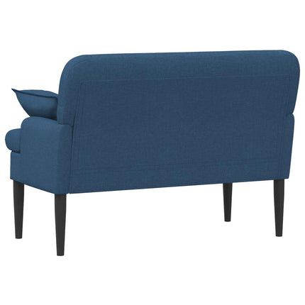 Loveseat med knapprapport Blå 111 x 68 x 80 cm Tyg