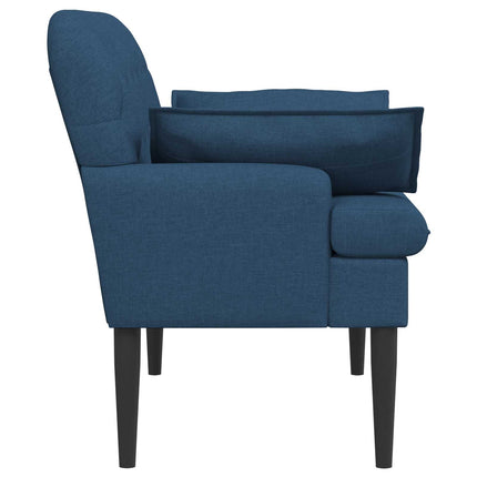 Loveseat med knapprapport Blå 111 x 68 x 80 cm Tyg