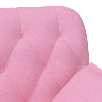 Loveseat med knapprapport Rosa 111 x 68 x 80 cm Tyg