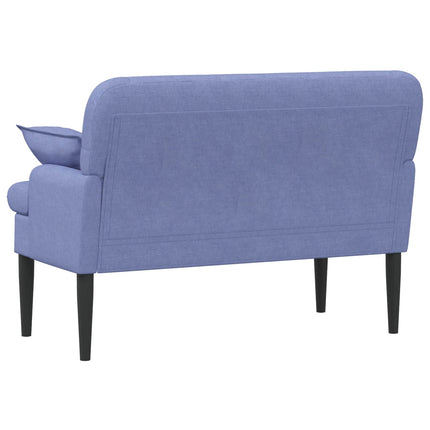 Loveseat med knapprapport Jeansblå 111 x 68 x 80 cm Tyg