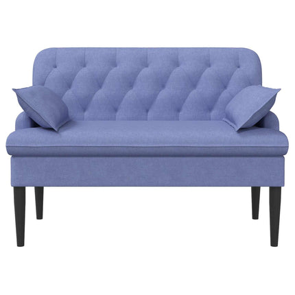 Loveseat med knapprapport Jeansblå 111 x 68 x 80 cm Tyg
